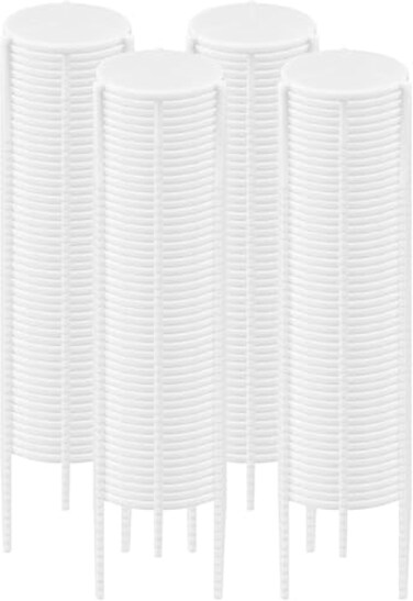 Bits N Things 1000 Pack Pizza Saver Stand White Plastic Stack