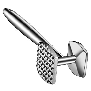 Aliglow Meat Tenderizer HammerMallet ToolPounder For Tenderizing and Pounding Steak Beef And Poultry Solid Metal Construction With Comfort Grip Handle