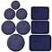 Pyrex Bundle 9 Items 1 7402PC 2 7201PC 2 7200PC 1 7202PC 2 7210PC 1 7211PC Blue Lids Made in the USA