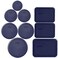 Pyrex Bundle 9 Items 1 7402PC 2 7201PC 2 7200PC 1 7202PC 2 7210PC 1 7211PC Blue Lids Made in the USA