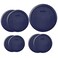 Pyrex 2 7202PC 2 7200PC 2 7201PC and 1 7402PC Dark Blue Plastic Lids