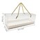 Roppolo 20 Pcs 108 Inch Clear Roll Cake Boxes with Gold Rope Handle Cake Boards Homemade Bakery Transparent Plastic Gift BoxesEasy Carrying Storage Containers for Slice Cake Christmas
