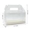 Roppolo 30 Pcs 63 Inch Clear Roll Cake Gable Boxes with Handle Cake Boards Transparent Plastic Gift BoxesEasy Carrying Pastry Containers for Bakery Christmas Wedding