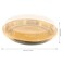 Tamnjvrr 5 Pcs Disposable Pie Carrier with Clear Lid Round Cake Cupcake Container for Pies Cake Slice Candy Pizza Salads Meal Prep 11 Inch