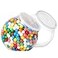 DilaBee 2Pack Plastic Candy Jar 96oz Large Candy Jars with Lids for Candy Buffet Kitchen Office Desk Plastic Jars with Lids for Candy Cookies Snacks Clear Jar with Labels BPAFree