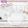 DilaBee 2Pack Plastic Candy Jar 96oz Large Candy Jars with Lids for Candy Buffet Kitchen Office Desk Plastic Jars with Lids for Candy Cookies Snacks Clear Jar with Labels BPAFree