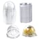 EchoDone 50 Set Clear Plastic Mini Cupcake Boxes Muffin Pod Dome Muffin Single Container Box Wedding Birthday Gifts Boxes Supplies Silver