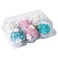 ONE MORE Clear Cupcake Boxes 6 Cavity Holder Large 6 Compartment Muffin Containers Plastic Cupcake Carrier with Deep Dome 4 High Safe Ecofriendly Material Pack of 15