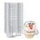 Foodiejoy 180 Packs Individual Cupcake Containers Stackable Single Compartment Cupcake Disposable Carrier Holder Box Deep Dome Clear Plastic BPAFree 180 counts