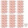 ChezMax Cupcake Containers Holder 6 Counts x 30 Sets Stackable Cupcake Boxes Carrier with 200 Pack Liners Plastic Disposable Clear Cupcake Storage Tray with Detachable Dome Lid for Mini Individual Cak