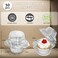 WIKDAY 50 Pcs Individual Cupcake Containers Clear Plastic Cupcake Holders with Lids Spacious 3 Design for Frosted Cupcakes Stackable Reusable for Parties Baking Picnics