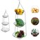 iPstyle 3 Tier Fruit Tray Vegetable Kitchen Storage Basket Chain Hanging Space Saving Rustic Country Style Chicken Wire Fruits Produce Plants Storage Basket Silver