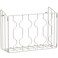 SIMPLE HOUSEWARE Wall Door Mount Kitchen Wrap Organizer Rack White