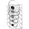 Simple Houseware Wall Door Mounted Pot Lid Rack Chrome Finish