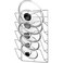 Simple Houseware Wall Door Mounted Pot Lid Rack Chrome Finish