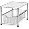 Simple Houseware Chrome Metal Stackable Storage Rack 1675 in L x 108 in W x 1025 in H
