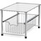 Simple Houseware Chrome Metal Stackable Storage Rack 1675 in L x 108 in W x 1025 in H