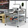 Simple Houseware Stackable 2 Tier Sliding Basket Organizer Drawer Silver