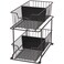 Simple Houseware SimpleHouseware 2 Tier Cabinet Wire Basket Drawer Organizer Brown