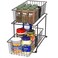 Simple Houseware SimpleHouseware 2 Tier Cabinet Wire Basket Drawer Organizer Brown