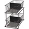 Simple Houseware SimpleHouseware 2 Tier Cabinet Wire Basket Drawer Organizer Brown