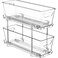 Simple Houseware 2Tier Narrow Basket Drawer Cabinet PullOut Organizer Clear