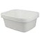 Teyyvn 18 Quart Large Plastic Dish PanWashbasin Pack of 3 White