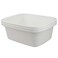 Teyyvn 18 Quart Large Plastic Dish PanWashbasin Pack of 3 White