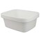 Teyyvn 18 Quart Large Plastic Dish PanWashbasin Pack of 3 White