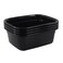 Morcte 12 Quart Rectangle Plastic Wash Pan Dishpan Basin Set of 4