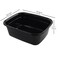 Morcte 12 Quart Rectangle Plastic Wash Pan Dishpan Basin Set of 4