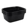 Morcte 12 Quart Rectangle Plastic Wash Pan Dishpan Basin Set of 4
