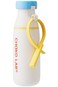 CHAKO LAB Insulated Stainless Steel Water Bottle with Two Strap BPAFree Leak Proof 17oz Bottle with Spout Lid Straw Milk Pudding