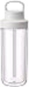 KINTO 20071 Togo Bottle 169 fl oz 480 ml White Includes Straw Lightweight Water Bottle Dishwasher Safe Double Wall Construction