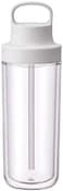 KINTO 20071 Togo Bottle 169 fl oz 480 ml White Includes Straw Lightweight Water Bottle Dishwasher Safe Double Wall Construction