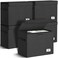 Leffis Comic Book Storage Collapsible and Stackable Comic Short Box Moistureproof Comic Box with Lid and Label Slot 155 X 75 X 113 Holds 150 Comics 5
