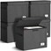 Leffis Comic Book Storage Collapsible and Stackable Comic Short Box Moistureproof Comic Box with Lid and Label Slot 155 X 75 X 113 Holds 150 Comics 5