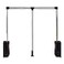 STORKING Pull Down Closet Rod 3548 Adjustable Side Mounted Closet for Kitchen Bedroom High Cabinets Chrome TwoWay Buffering Side Heavy Duty Load Capacity