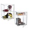 Attelite XXXLarge Clear Acrylic Display Case Boot Shoe Storage Boxes With An Adjustable Divider2 Pack 2 Tiers Clear Plastic Stackable Storage Bins With Lids Big Display Acrylic Box With Magnetic Door