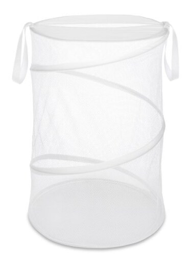 Whitmor 18 Collapsible Laundry Hamper White