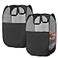 BENJUNC 2 popup Laundry Hamper Foldable mesh Laundry Baskets Each with 2 Reinforced Handles Black