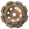 EDiamondTools 4 Diamond Grinding Wheels for Concrete or Masonry 16 Double Row Segments 3040 Grit Medium Bond 5811 Arbor