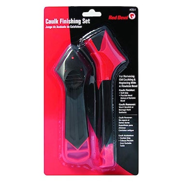 Red Devil 4051 Finishing Set Caulk Smoother Remover Red