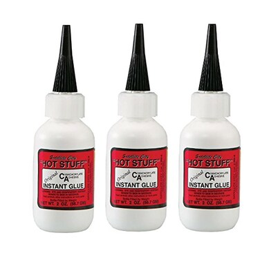 Satellite City Hot Stuff Thin Instant CA Glue 2oz HS4 Pack of 3