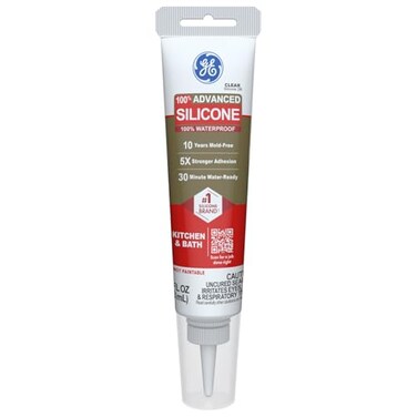 GE Advanced Silicone Caulk for Kitchen Bathroom Clear 28 fl oz Tube 1 Pack 100 Waterproof Silicone Sealant 5X Stronger Adhesion Shrink Crack Proof
