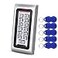 HFeng Standalone IP68 Waterproof RFID Access Control Keypad Metal Card Reader 10pcs 125KHz Proximity Keychains WG26 2000 Users for HomeOffice