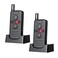 PANDAAR TwoWay Realtime Intercom Intercoms Wireless for Home 4900ft Long Range Room to Room Communication System for Elderly Wireless Intercom System for Home Business Office 2 Pack