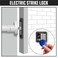 UHPPOTE Electric Strike Lock 12VDC for Access Control Fire Exit Door Rim Exit Devices with Push Bar