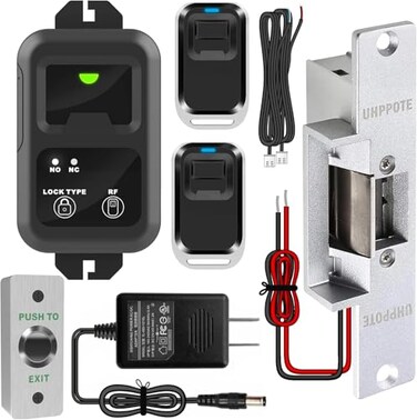 UHPPOTE Access Control Electric Strike Door Lock FailSecure Kit System with Remote Control