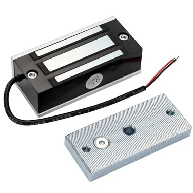ANWENGJ Electromagnetic Lock 130LBS 60KG Holding Force Electric Magnetic Door Lock 12V Fail Safe NC Mode for Access Control System